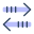 Setas horizontais de classificação icon