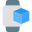 Modern era of 3D designing access on Smartwatch icon