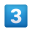 Keycap Digit Three icon
