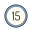Free 15 Circled Icon icon