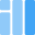 Right side vertical columns with spilit sections icon