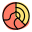 Earth crust layer with side cross-section layout icon