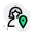localização-online-externa-de-um-usuário-trabalhando-globalmente-closeupwoman-green-tal-revivo icon