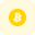 Bitcoin a cryptocurrency, a form of electronic cash and decentralized digital currency. icon