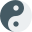 Yin Yang a concept of dualism in ancient Chinese philosophy icon