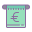Insertar dinero en euros icon