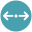 Divide Horizontal Direction icon