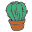 Cactus en pot icon