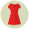 Vestido modelado icon