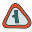 Road Left Turn Sign icon