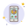 Kurzhaar-Mädchen-Telefonanruf icon