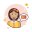 戴眼镜的电影票的女孩 icon