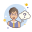 Cabello corto Lady Question Mark icon