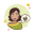 Cóctel de niña y coco icon