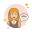 Girl and Coffee Cup icon