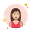 Brown Hair Business Lady in Red Shirt icon