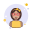 Brown Hair Lady With Bow and Glasses icon