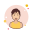 Brown Short Hair Lady in Yellow Shirt icon