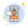 Man With Mustache Messaging icon