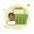 男子绿色购物篮 icon