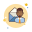 Homme avec Mail icon