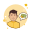 Hombre en camisa amarilla dinero icon