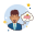 Man With Piggy Bank icon