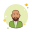 Bald Man in Green Jacket icon