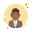 Man With Yellow Tie in Jacket icon