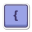왼쪽 중괄호 키 icon