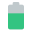 Halb aufgeladene Batterie icon