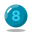 Circled 8 icon