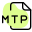 An MTP file is a pattern created by MadTracker an audio tracking program icon