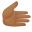 Rechtshand-Mitteldunkler-Hautton-Emoji icon