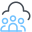 Grupo de usuarios de la nube icon