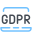 Ordinateur portable GDPR icon