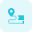 Location with pin for navigation isolated on a white background icon