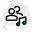 Single music played by users on a chat messenger icon