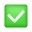 체크 표시 버튼 이모티콘 icon