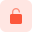 Unlock security lock with permission granted to access icon