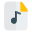 Music for playback in a MP3 format icon