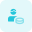 Pills consumed by a a mail patient isolated on a white background icon