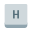 клавиша h icon