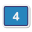 4  в закрашенном квадрате icon