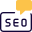 Notification alert for the search engine optimization icon