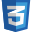 Cascading style sheets language used for describing the presentation of a document icon