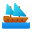 Mittelgroßes Segelschiff icon