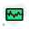 Ecg diagnosis with the wave diagram on a monitor icon