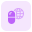 Capsules and pill availability on an internet icon