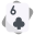 38 Six of Clubs icon